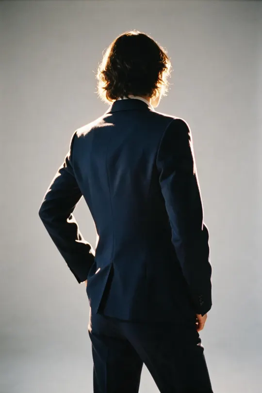 スタジオ調のプロフィール写真(AI生成イメージ)
